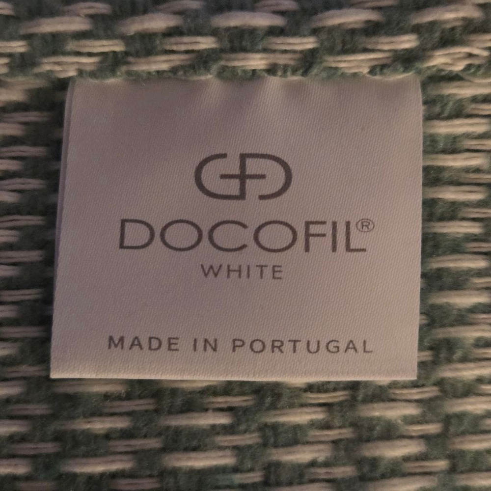 Docofil Green and White Patterned Throw Blanket - Picture 5 of 6